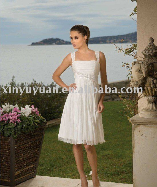 2011 modest designer sleeveless destination wedding dresses MFW025