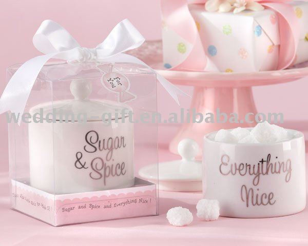 wedding decoration of wedding gift Ceramic Sugar Bowl favor set