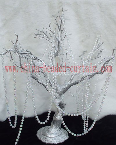 wedding crystal bead chains beaded tree decoration crystal tree