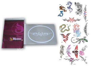 See larger image: reusable airbrush tattoo stencils. Add to My Favorites