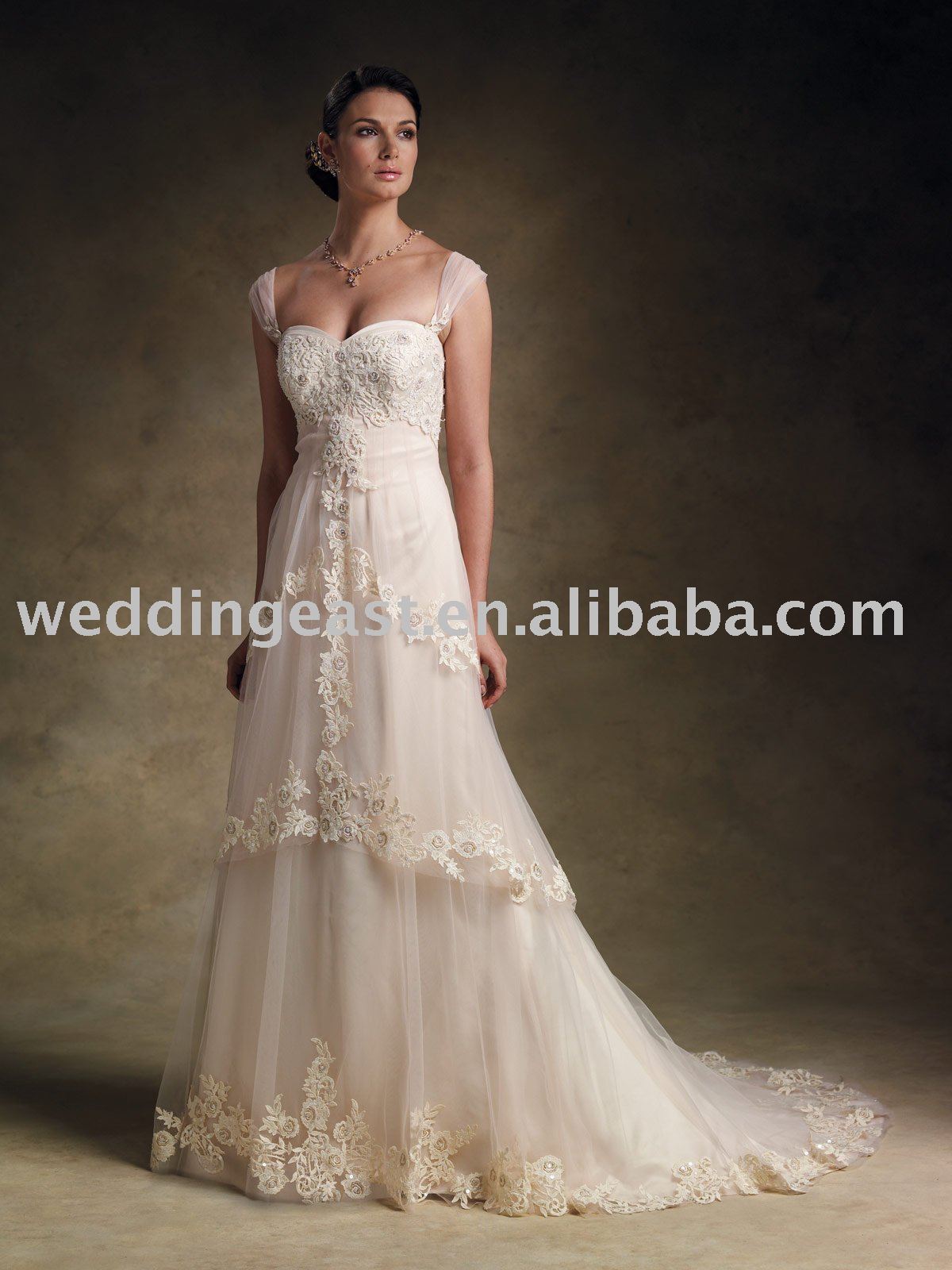 strapless wedding dresses vera wang cap sleeve wedding gown on Pictures Of Cap Sleeve Wedding Gown