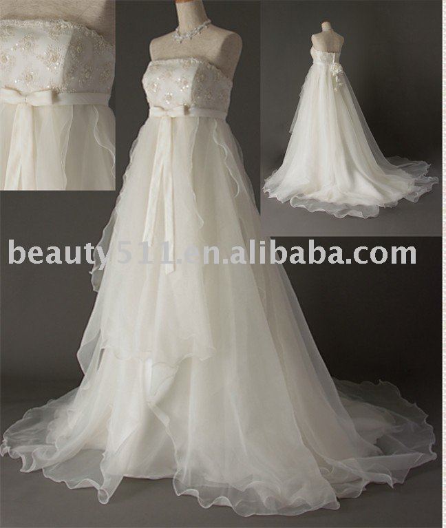 Japanese style real wedding dress bridal gown WDAH0385