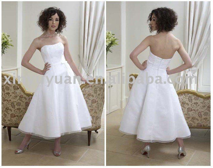 simple and cheap short informal wedding dresses ETW078