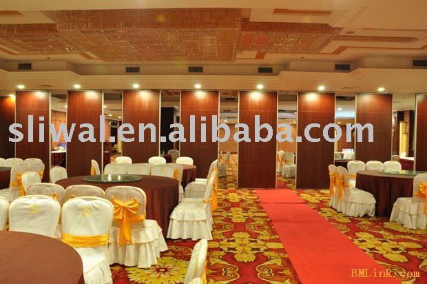 acoustic movable partition for banquet wedding facility