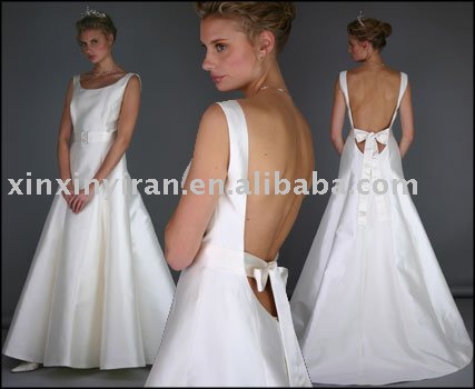 xx2181 fashion backless wedding dress