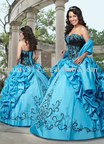 Blue Evening Dress on 2010 New Blue Princess Mexico Style Prom Dress Ql2036  View Prom Dress