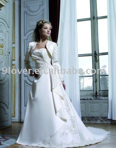 Ivory Long Sleeve Bolero WD231 Wedding Dress