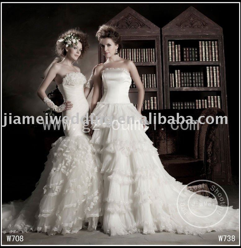 cinderella wedding dress lace ribbon Crystal bridal gown