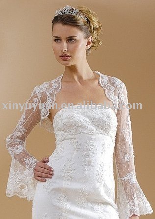 2011 boutique long sleeves lace wedding dress jackets WDJ025