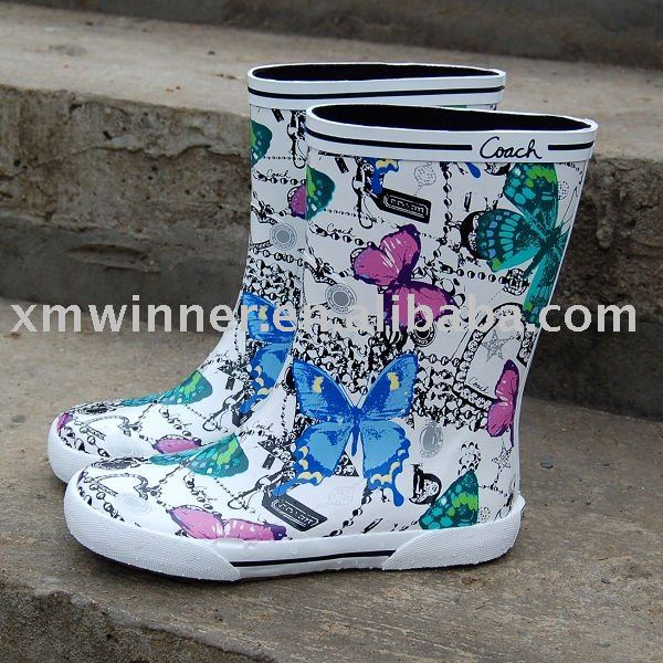 Images Of Girl In Rain. Girl rubber rain boots(China