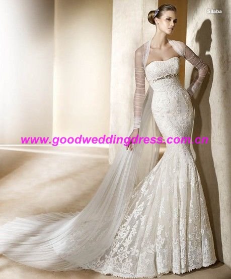 2011 year New Design hot selling Full Lace wedding dress