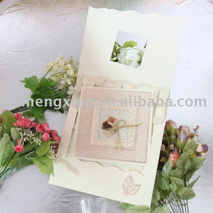See larger image Shabby Chic Wedding Invitation cardsT064