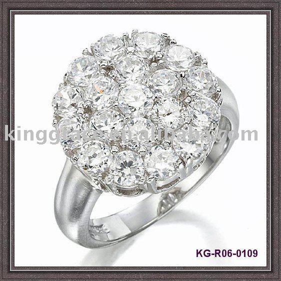 silver cz wedding ring See larger image Round Cubic Zirconia 925 Silver 