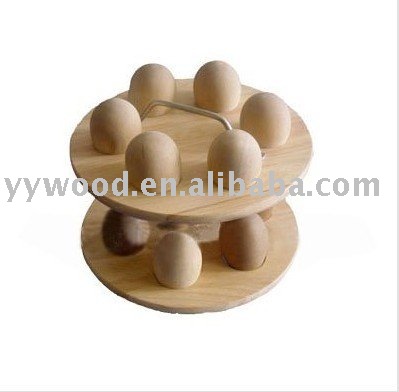 wooden egg rack