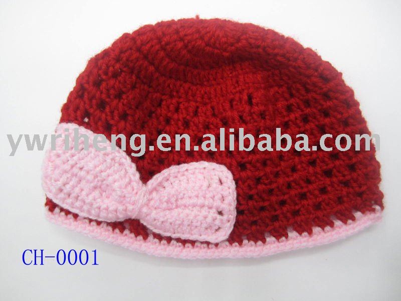 BABY CROCHET BEANIE HAT | GIRLS COTTON BEANIE HAT | INFANT FLOWER HATS