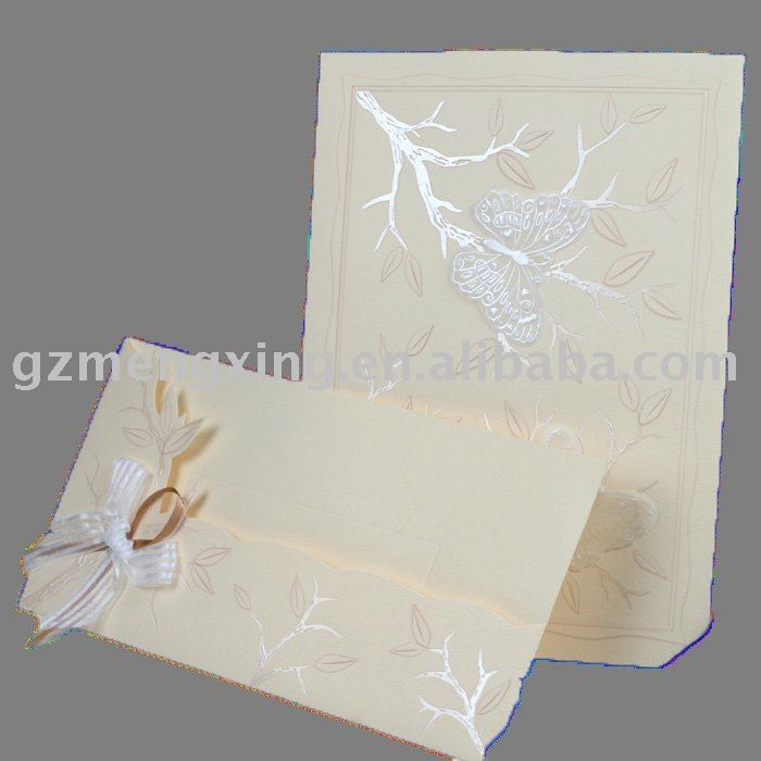 See larger image wedding invitation cards with butterfly T001