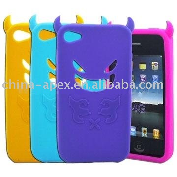 Devil and Angel Silicone Case Cover for Iphone 4G