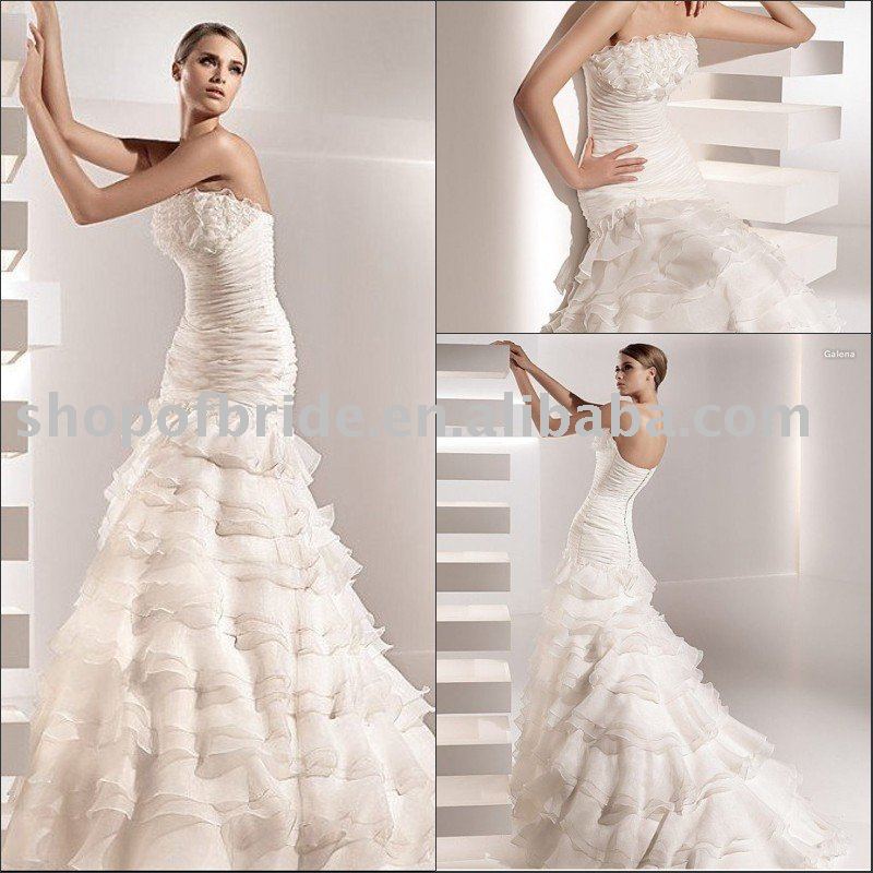 Custommade 2011 sexy Bridal wedding gowns wedding dresses any size color 