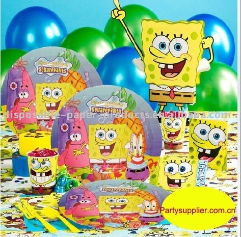 Spongebob Birthday Cake on Spongebob Party Birthday Box Photo  Detailed About Spongebob Party