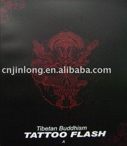See larger image: Rare Tibetan Buddhism Tattoo Sketch Flash Art Book