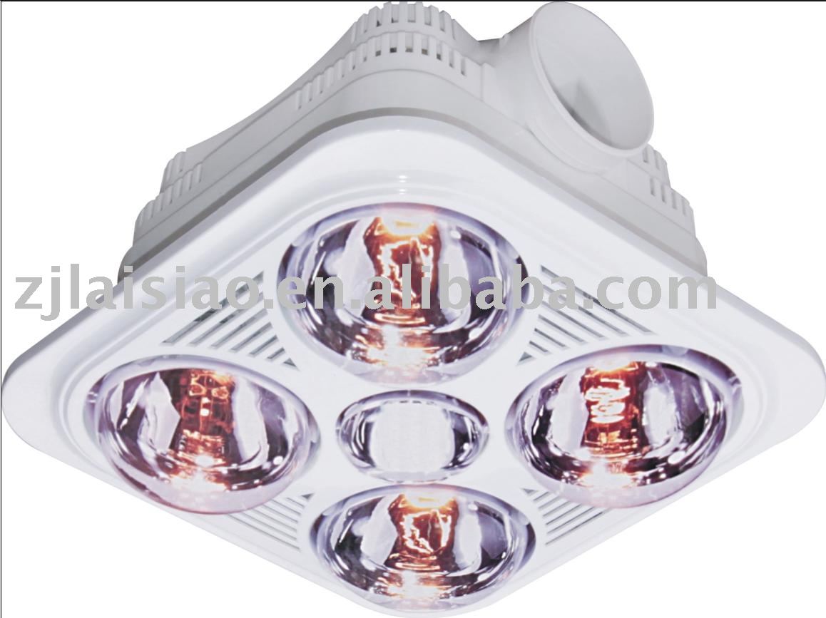BATHROOM HEATER FANS WITH INFRARED HEAT LAMPS CEILING MOUNTED
