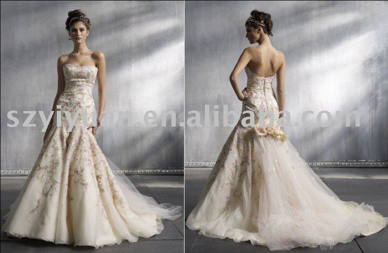New stunning sexy lace bridal wedding dress 2011
