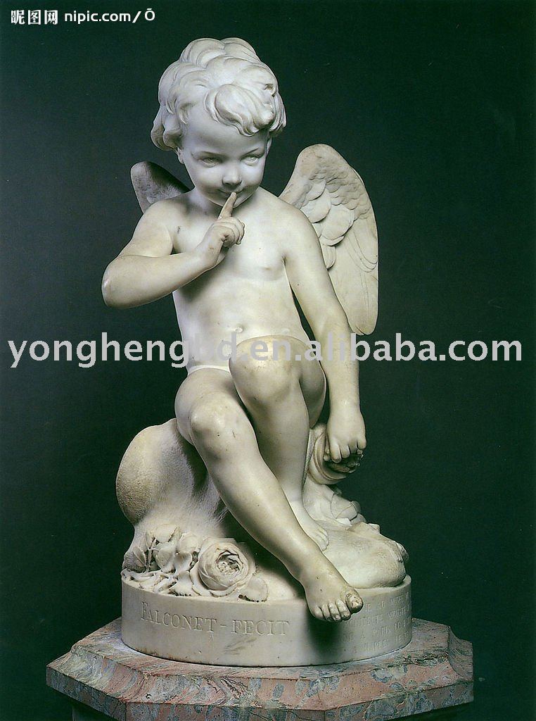 See larger image Stone angel sculpture