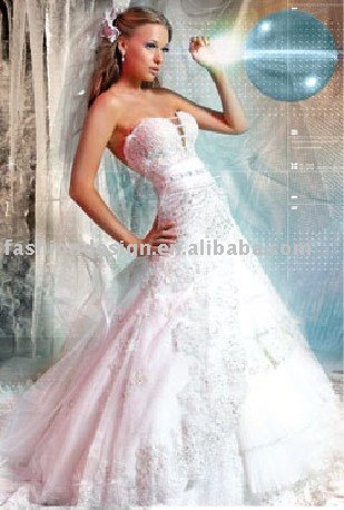 AWD164 2011 custom made lace Lebanon wedding dress