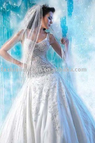 AWD180 2011 custom made full crystals Lebanon wedding dress