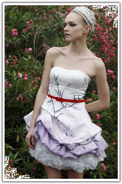 Short Strapless Prom Dresses on Larger Image  Prom Dress C80280 Strapless Ruffle Purple Short Dresses