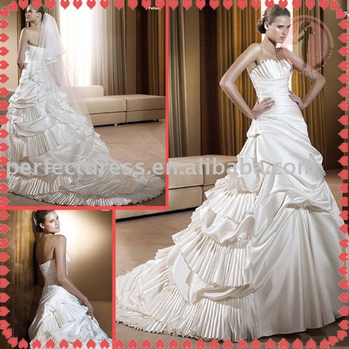Designer tight corsets wedding dress NSW0232