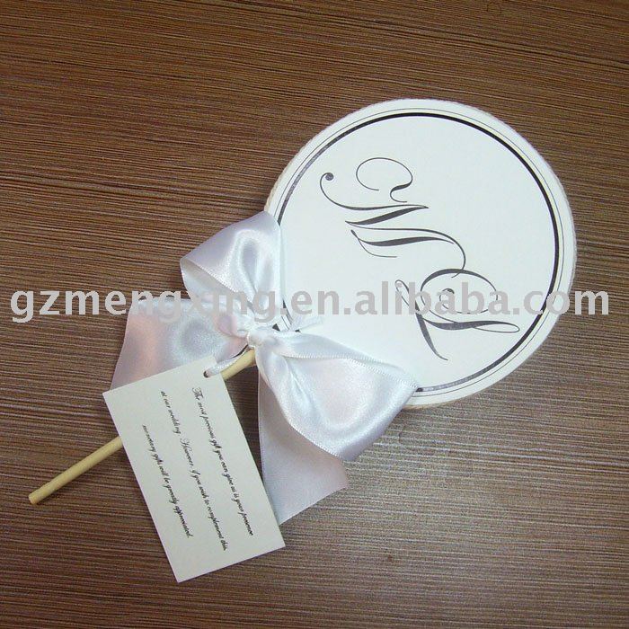 wedding card with a cute looking tired with ribbon and thank you cardsCU207