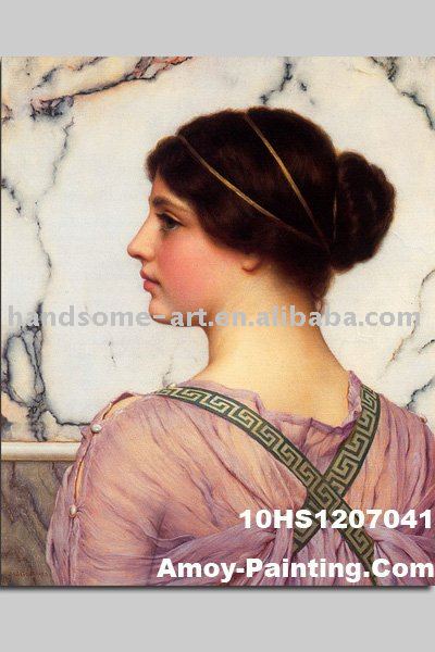 Woman Portrait Painting On portrait painting background. Woman Portrait Painting On