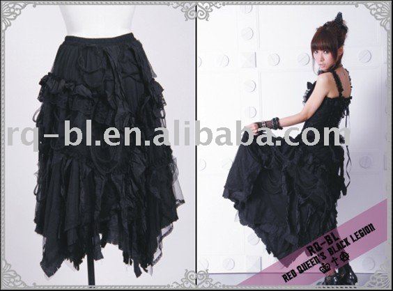 Gothic Lolita Punk Fashion Dress 21030BK from RQBL