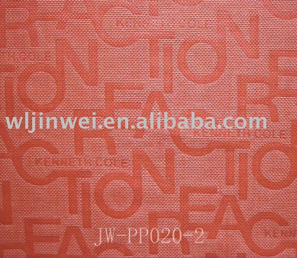 fabric wallpaper. See larger image: PP Woven Fabric, Wallpaper, under table mat