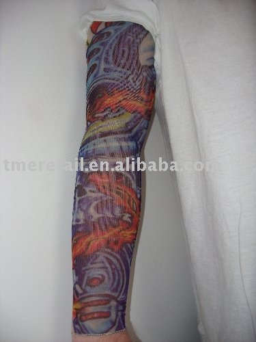 skull tattoo sleeves. Tattoo Sleeve Fire amp; Evil