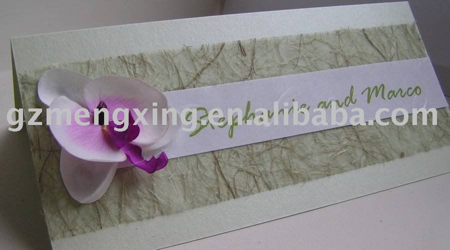 See larger image Orchid Vintage Wedding InvitationsEA850