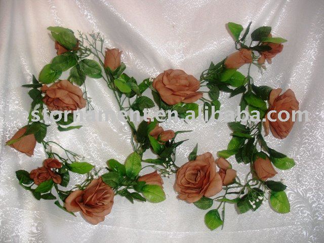 See larger image Silk Flower Garland for Wedding