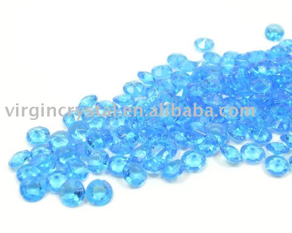 Sapphire Blue Diamond Confetti Wedding Party Reception