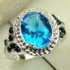 wholesale Blue Topaz fashion cheap gemstone ring