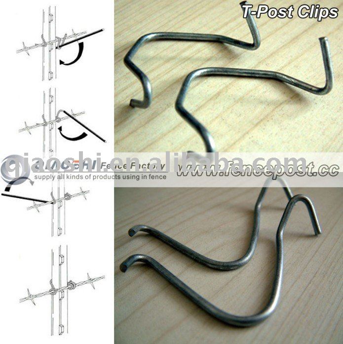 T post with clips