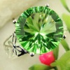 vingate jewelry 925 silver fashion gemstone pendant green quartz