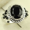 swarovski jewelry handmade gemstone ring Black onyx