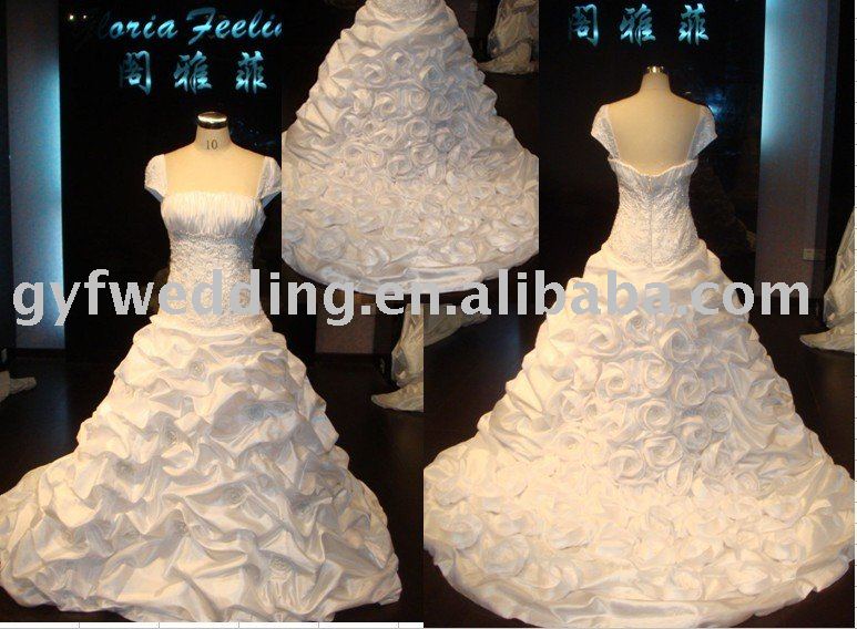2011 new good quality taffeta Wedding Dress Italy19