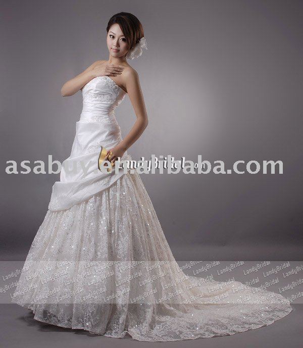 cinderella wedding dress Landybridal Own Model Lace wedding 
