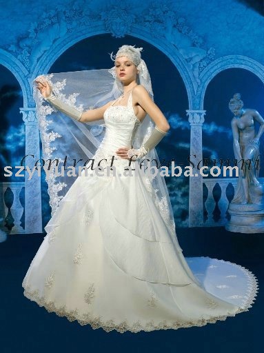2011 latest hot sale silk arabic wedding dress