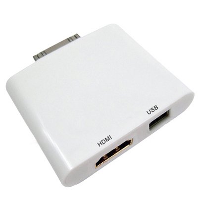 Ipad Hdmi Adapter on Hdmi  Usb Combo Adapter For Ipad Hdmi Dock Connector For