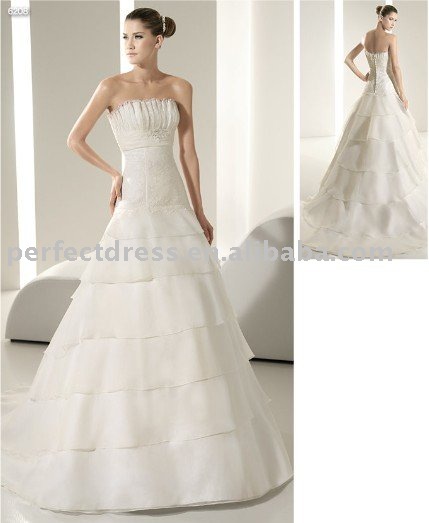 Strapless lace wedding dresses 2011 NSW0763