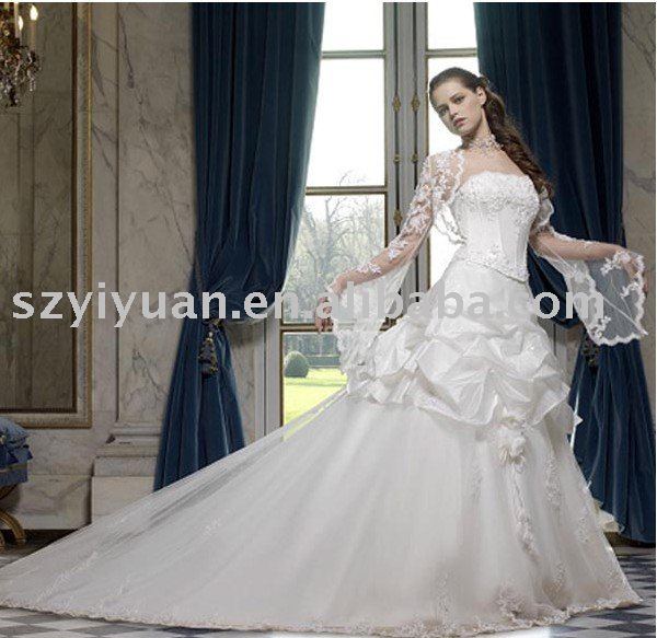 2011 lace arabic wedding dress 