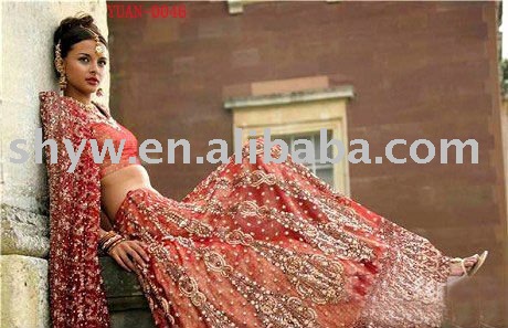 2011 Sexy Style Indian Wedding Dress Gown